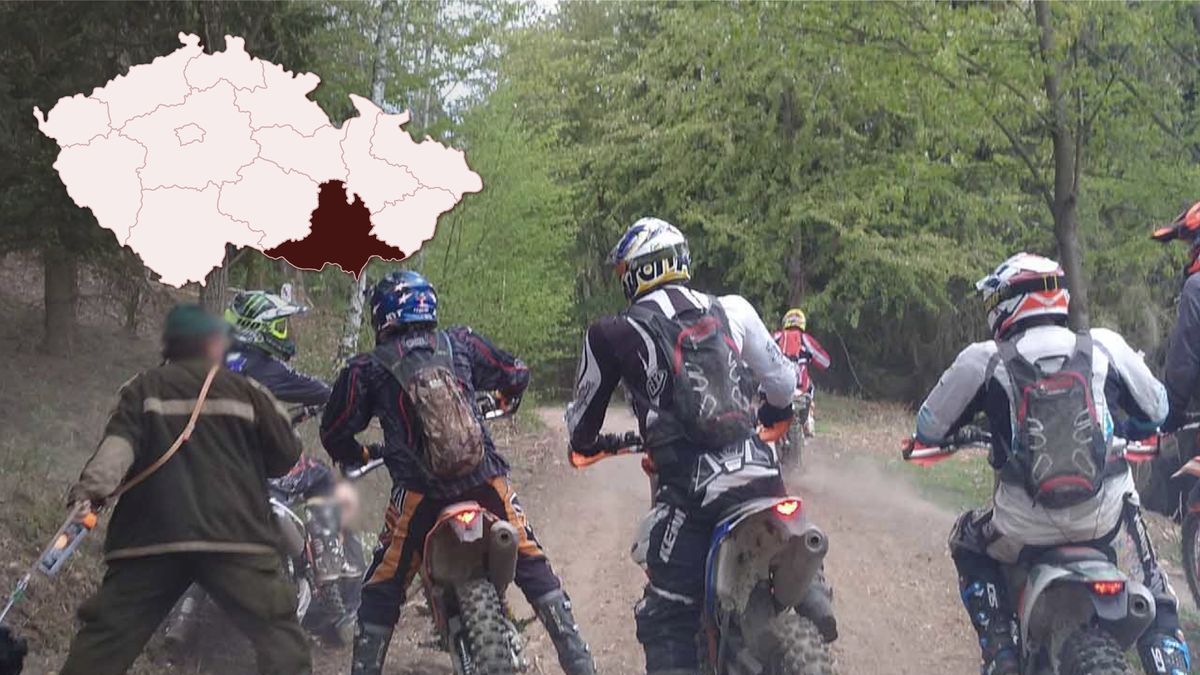 Lesníci upozornili motorkáře, že v lese nesmějí jezdit, odpovědí byl útok